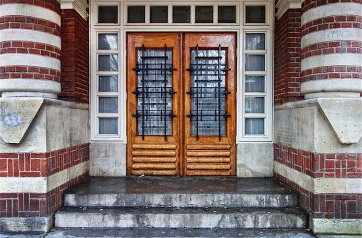 double action door