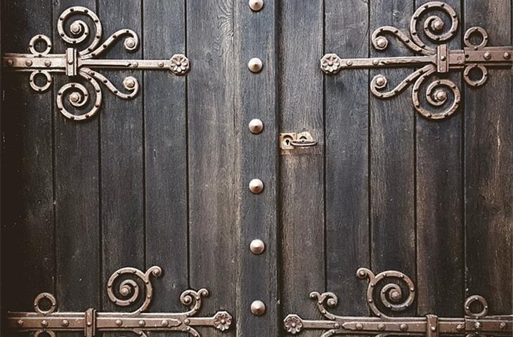 hinge of the door